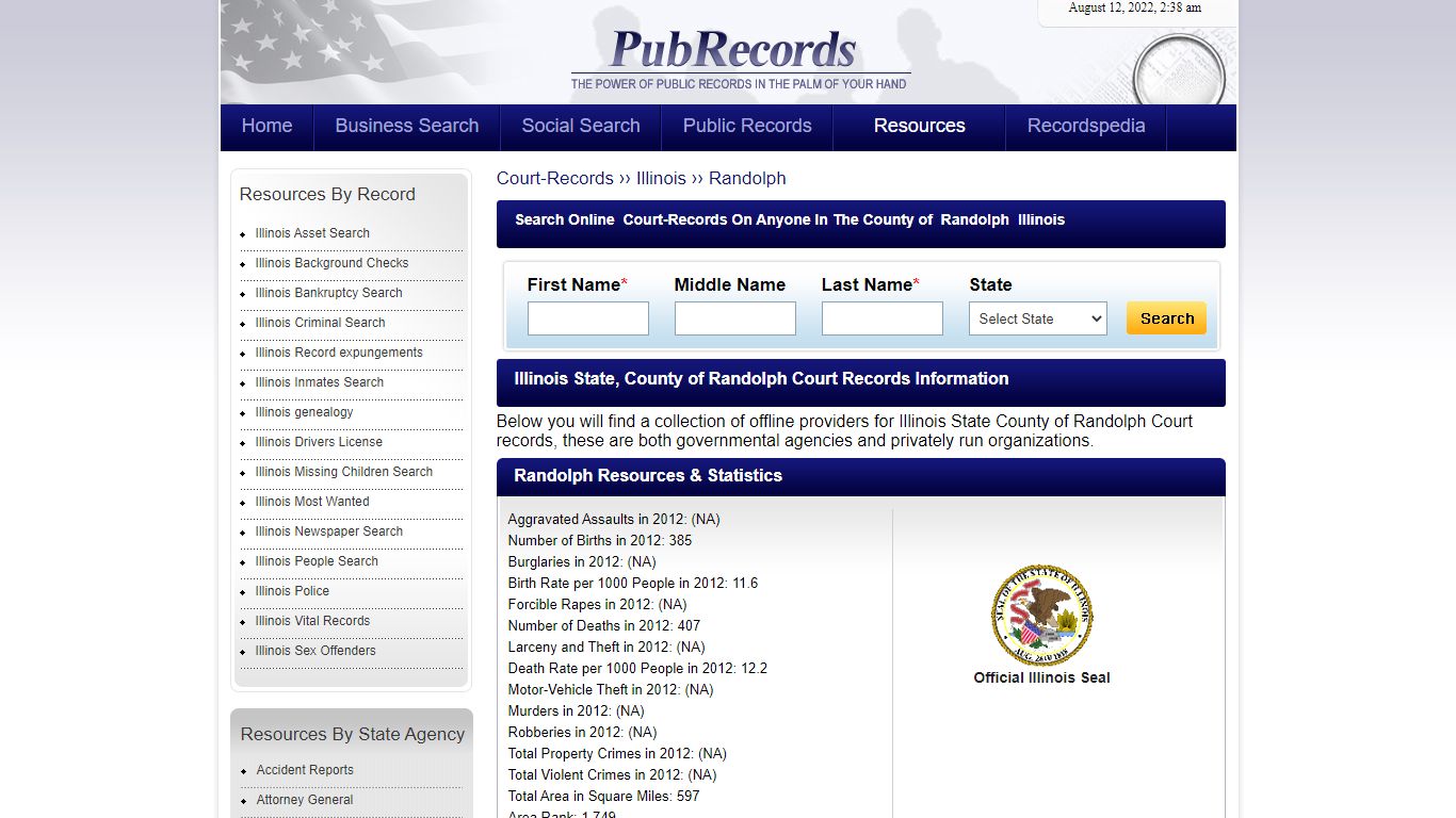 Randolph County, Illinois Court Records